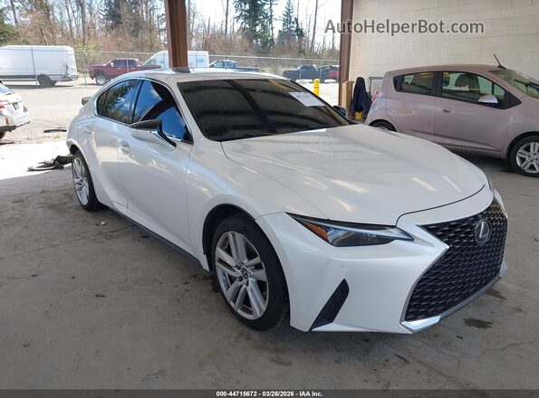 JTHC81F21M5046609 2021 LEXUS IS 300 Белый Передняя правая четверть