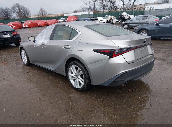 JTHC81F22M5045565 2021 LEXUS IS 300 Silver უკანა მარცხენა