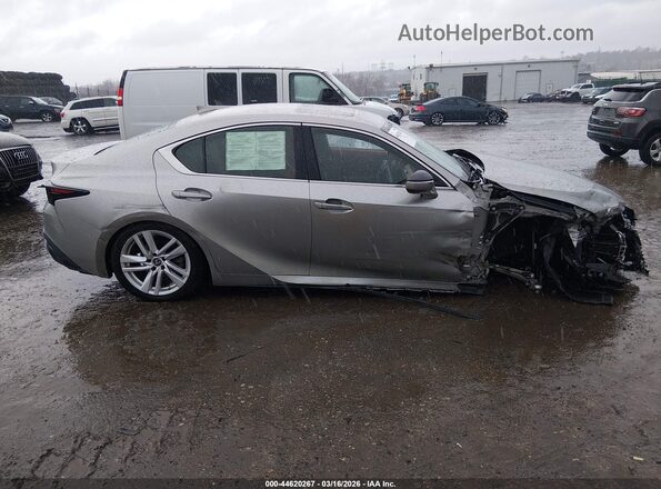 JTHC81F22M5045565 2021 LEXUS IS 300 Silver უკანა სალონის ხედი