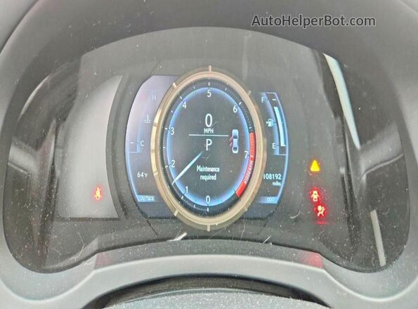 JTHCM1D26G5005038 2016 LEXUS IS Серебряный Вид щитка приборов