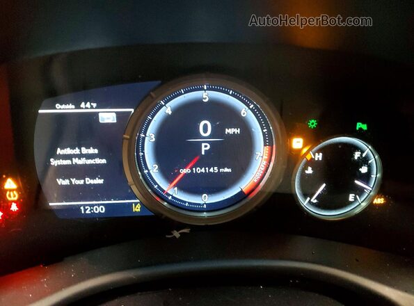 JTHCZ1BL1HA007219 2017 LEXUS GS Серебряный Вид щитка приборов