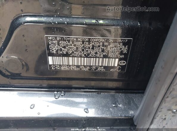 JTHCZ1BL1JA007808 2018 LEXUS GS 350 Черный Вид подкапотного пространства