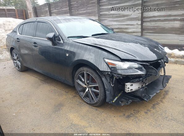 JTHCZ1BL1JA007808 2018 LEXUS GS 350 Черный Передняя правая четверть
