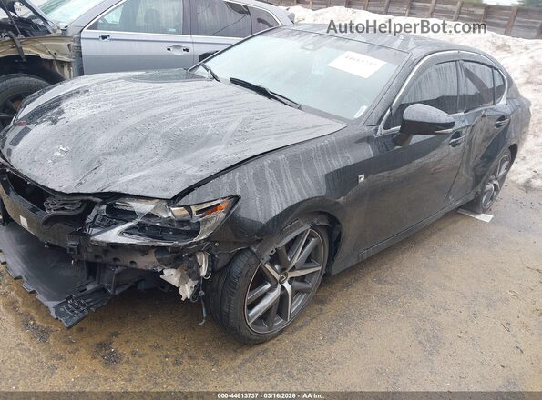 JTHCZ1BL1JA007808 2018 LEXUS GS 350 Черный Передняя левая четверть
