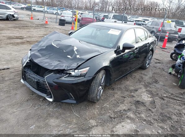 JTHCZ1BL3JA007535 2018 LEXUS GS 350 Черный Передняя левая четверть