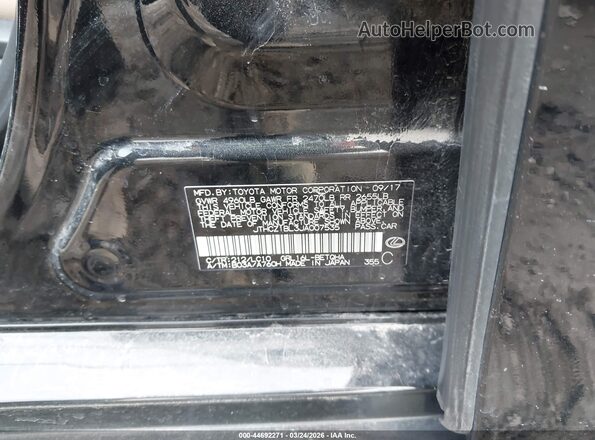 JTHCZ1BL3JA007535 2018 LEXUS GS 350 Черный Вид подкапотного пространства