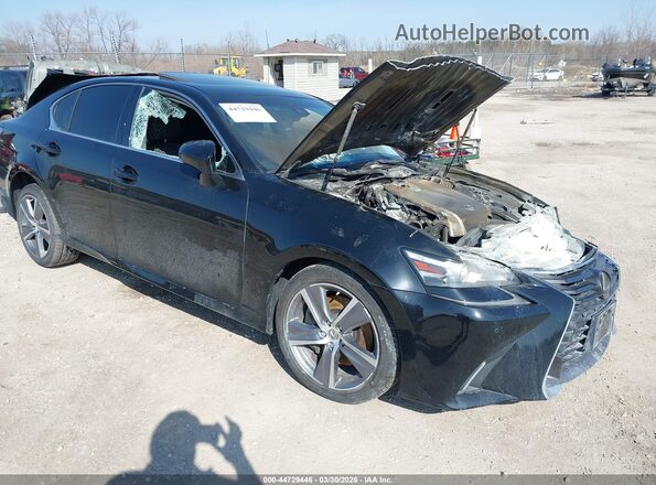 JTHCZ1BL5HA007109 2017 LEXUS GS 350 Черный Передняя правая четверть