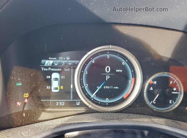 JTHCZ1BL5JA009464 2018 LEXUS GS Белый Вид щитка приборов