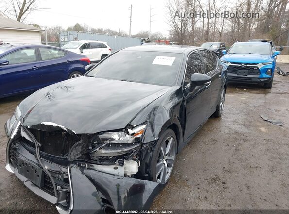 JTHCZ1BL8GA004106 2016 LEXUS GS 350 Черный Передняя левая четверть