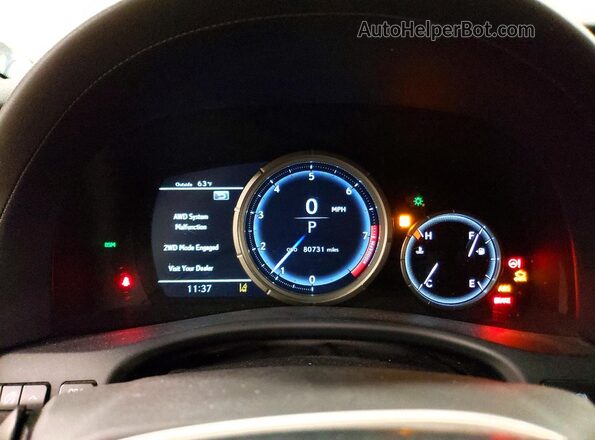 JTHCZ1BL8JA008129 2018 LEXUS GS Серебряный Вид щитка приборов