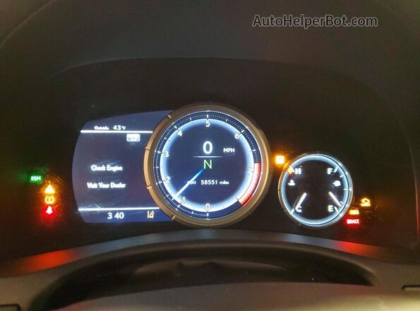 JTHCZ1BLXJA010254 2018 LEXUS GS Белый Вид щитка приборов