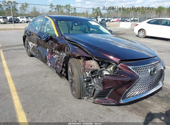 JTHG5LGF7L5007562 2020 LEXUS LS 500 Maroon Przód prawy