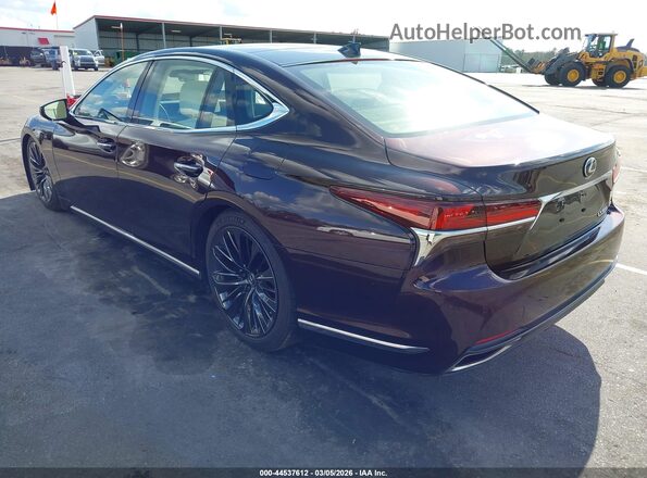 JTHG5LGF7L5007562 2020 LEXUS LS 500 Maroon Tył lewy