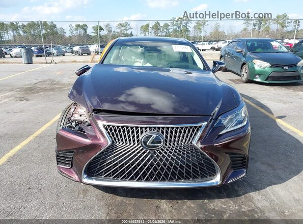 JTHG5LGF7L5007562 2020 LEXUS LS 500 Maroon Widok wnętrza z tyłu