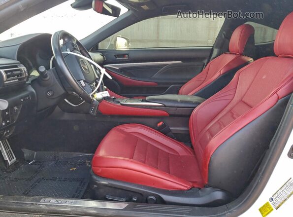 JTHGA5BC9L5011021 2020 LEXUS RC Белый Вид салона спереди