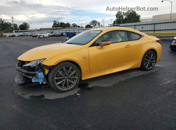 JTHGA5BC9N5012124 2022 LEXUS RC Желтый Передняя левая четверть