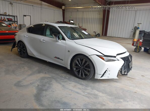 JTHGZ1B25N5052340 2022 LEXUS IS 350 Белый Передняя правая четверть
