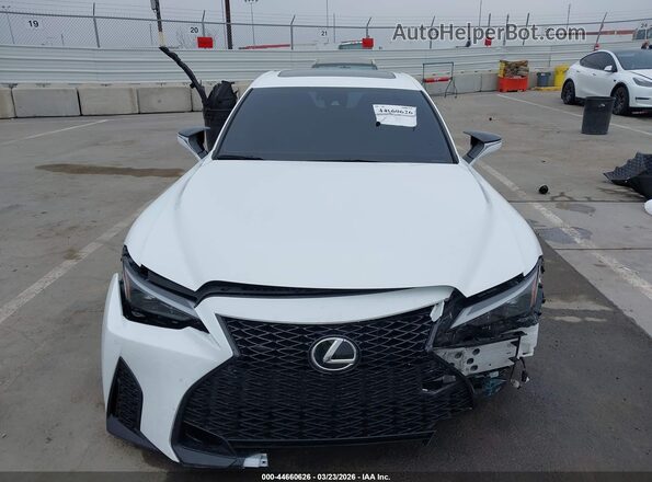 JTHGZ1B27P5069367 2023 LEXUS IS 350 White Widok zestawu wskaźników
