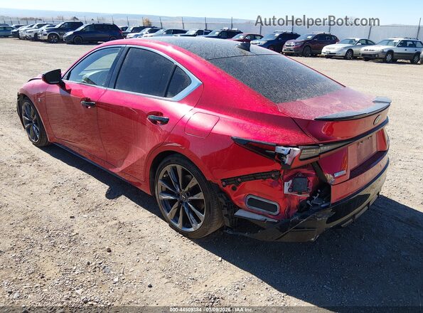 JTHGZ1B28M5038351 2021 LEXUS IS 350 Красный Задняя левая четверть