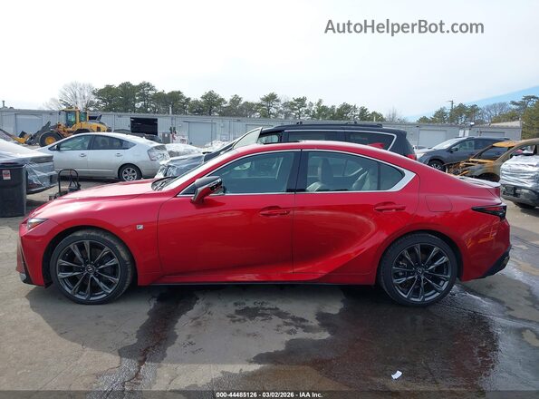 JTHGZ1E20P5030356 2023 LEXUS IS 350 Красный Панорамный вид салона 360°