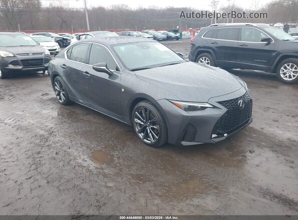 JTHGZ1E23M5022862 2021 LEXUS IS 350 Серый Передняя правая четверть