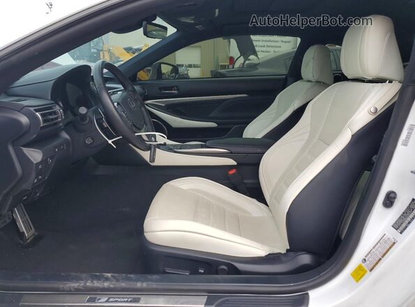 JTHGZ5BC2M5023974 2021 LEXUS RC Белый Вид салона спереди