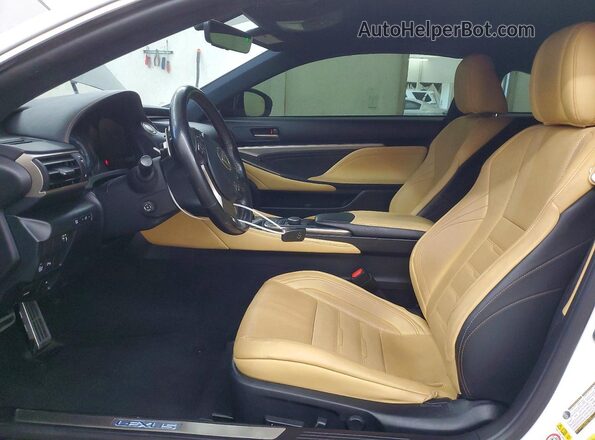 JTHHA5BC2H5006190 2017 LEXUS RC Белый Вид салона спереди