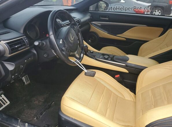 JTHHA5BC8H5005660 2017 LEXUS RC Золотой Вид салона спереди