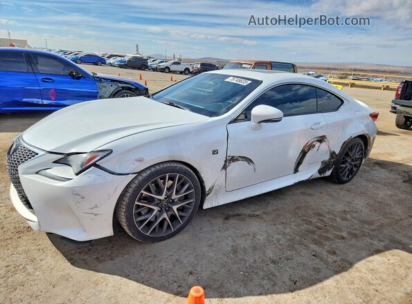 JTHHA5BC9G5003513 2016 LEXUS RC White წინა მარცხენა ხედი სამი მეოთხედიდან