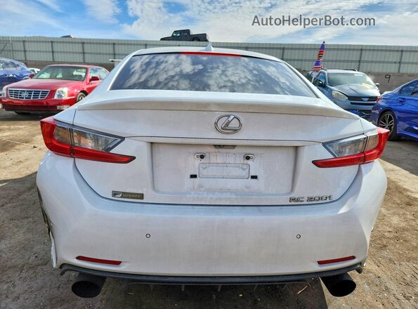 JTHHA5BC9G5003513 2016 LEXUS RC White უკანა ხედი