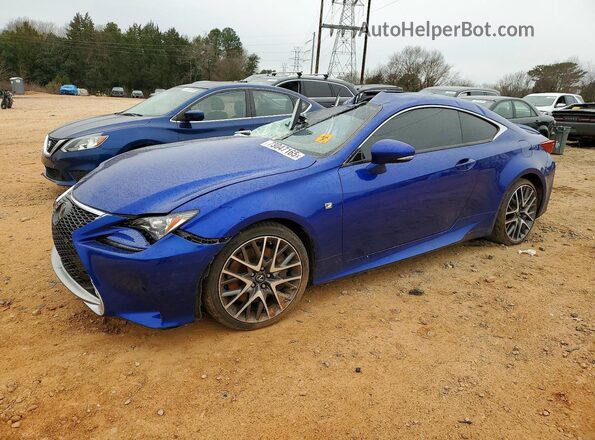JTHHE5BC6G5013291 2016 LEXUS RC Синий Передняя левая четверть