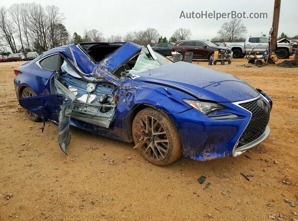 JTHHE5BC6G5013291 2016 LEXUS RC Синий Передняя правая четверть