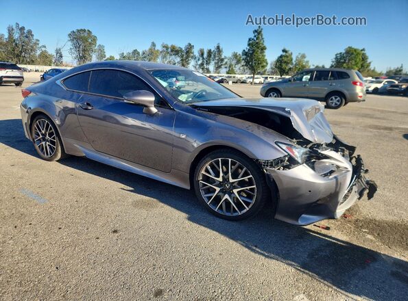 JTHHE5BC9G5014466 2016 LEXUS RC Серый Передняя правая четверть