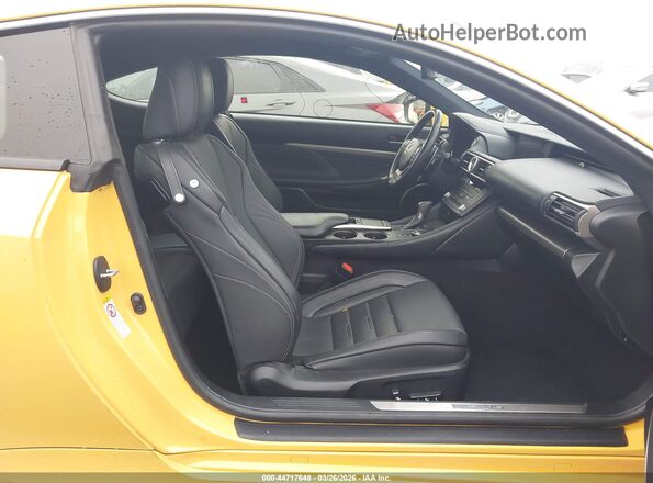 JTHHZ5BC0J5018465 2018 LEXUS RC 350 Желтый Вид салона спереди