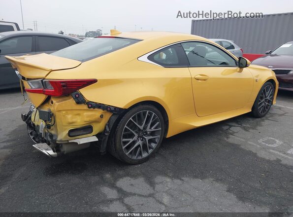 JTHHZ5BC0J5018465 2018 LEXUS RC 350 Желтый Задняя правая четверть