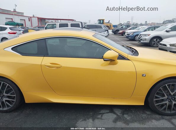 JTHHZ5BC0J5018465 2018 LEXUS RC 350 Желтый Панорамный вид салона 360°