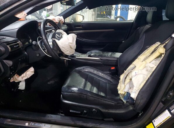 JTHHZ5BC1K5021585 2019 LEXUS RC Черный Вид салона спереди