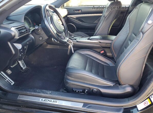 JTHHZ5BC7J5018768 2018 LEXUS RC Черный Вид салона спереди