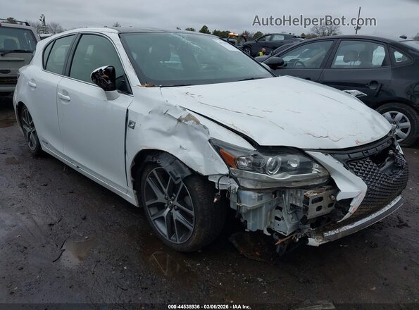 JTHKD5BHXG2266894 2016 LEXUS CT 200H Белый Передняя правая четверть