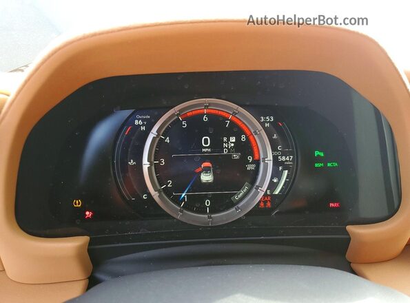 JTHNPAAY3SA111939 2025 LEXUS LC Green Instrument cluster view