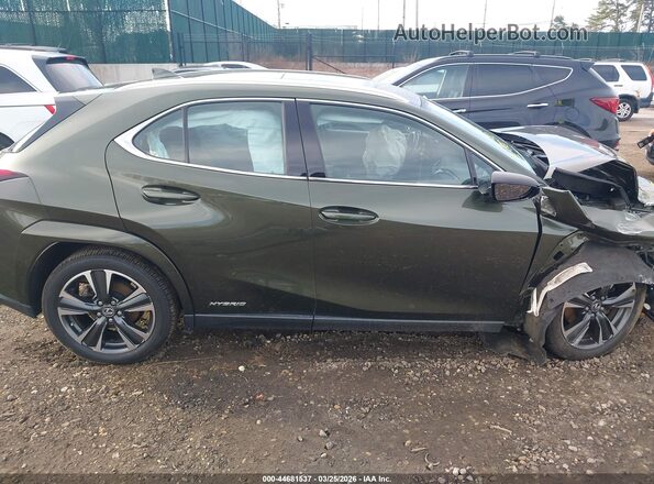 JTHP9JBH5N2055874 2022 LEXUS UX 250H Зеленый Вид задней части салона