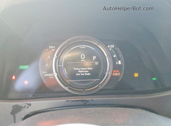 JTHR9JBH2N2056912 2022 LEXUS UX Черный Вид щитка приборов
