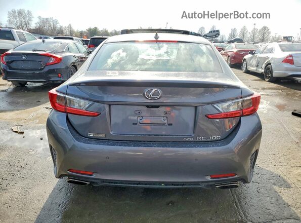 JTHSM5BCXG5001055 2016 LEXUS RC Gray Rear view