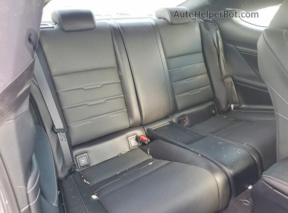 JTHSM5BCXG5001055 2016 LEXUS RC Gray Rear seats view