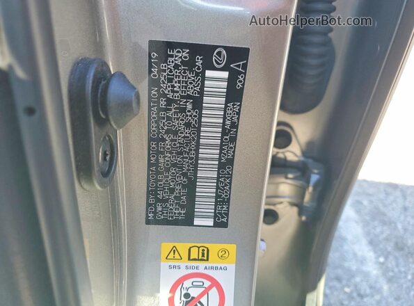 JTHY3JBHXK2012505 2019 LEXUS UX Gray Vista interior de 360 grados