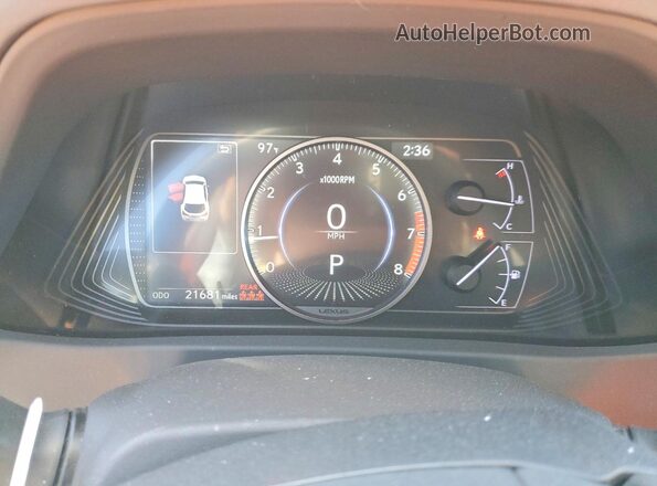 JTHY3JBHXK2012505 2019 LEXUS UX Gray Vista del cuadro de instrumentos