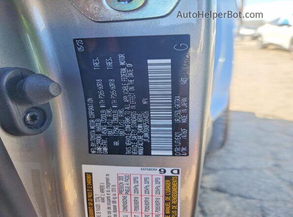 JTJAM7BX8P5364026 2023 LEXUS GX Серебряный Вид наклейки с VIN-кодом