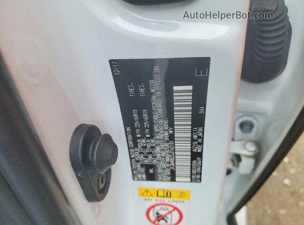 JTJBARBZ3J2162181 2018 LEXUS NX Белый Вид наклейки с VIN-кодом