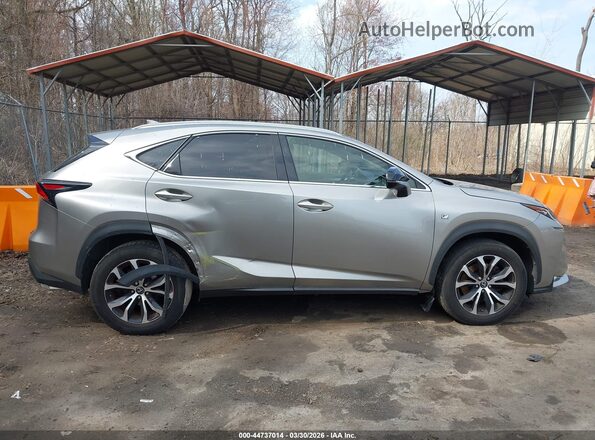 JTJBARBZ6G2089445 2016 LEXUS NX 200T Gray Widok wnętrza z tyłu