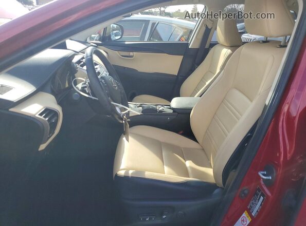 JTJBARBZ7J2174107 2018 LEXUS NX Красный Вид салона спереди